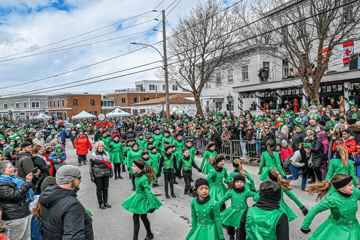 Hudson St Patrick's day parade
