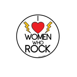 women who rock sticker